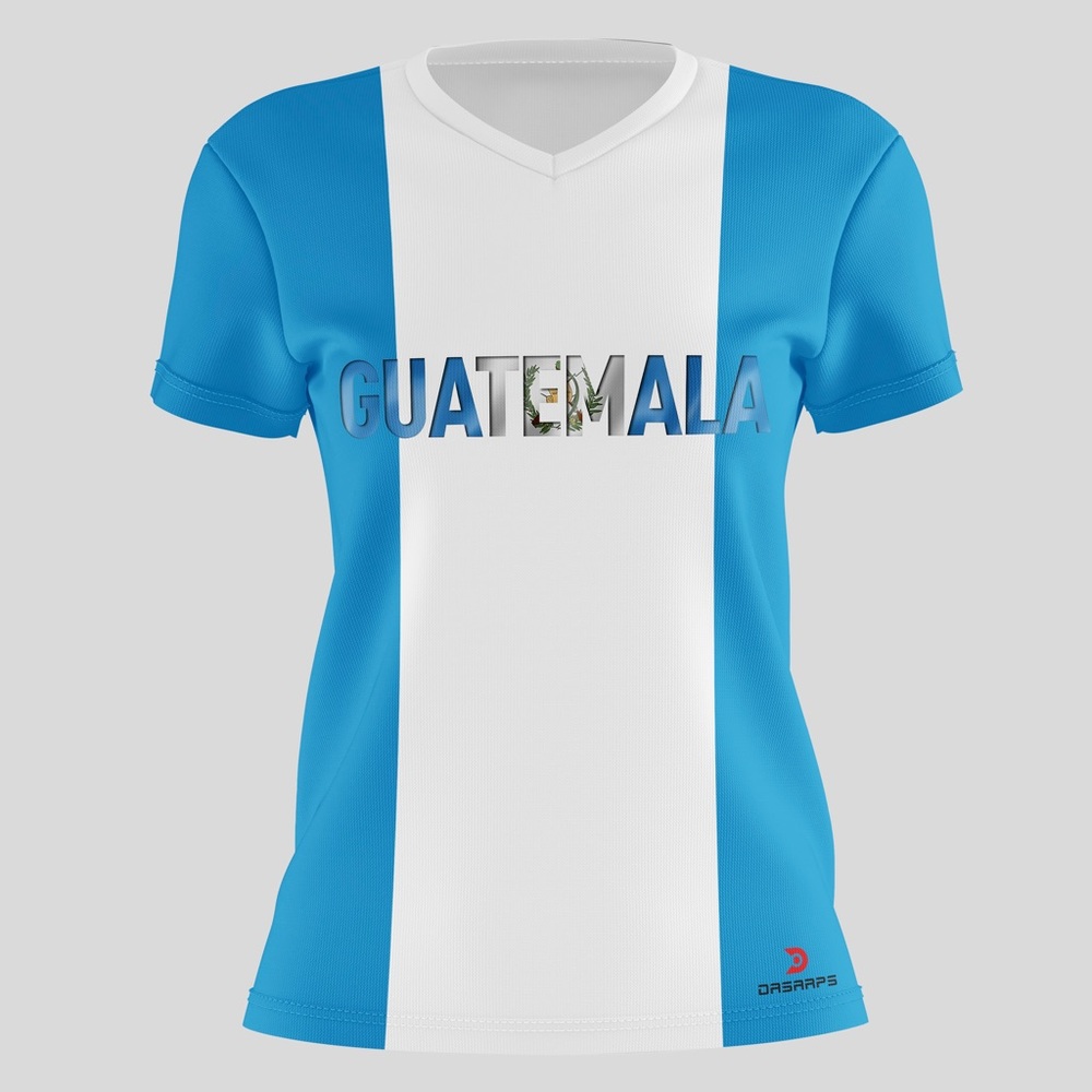 Guatemala Ladies T Shirt, 100% Polyester fabric, All day comfortable.